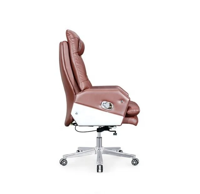

✗x Economical Use Cowhide Leather boss Executive Office Chair Specification Ergonomic Desk Chair Adjustable Computer Chair&