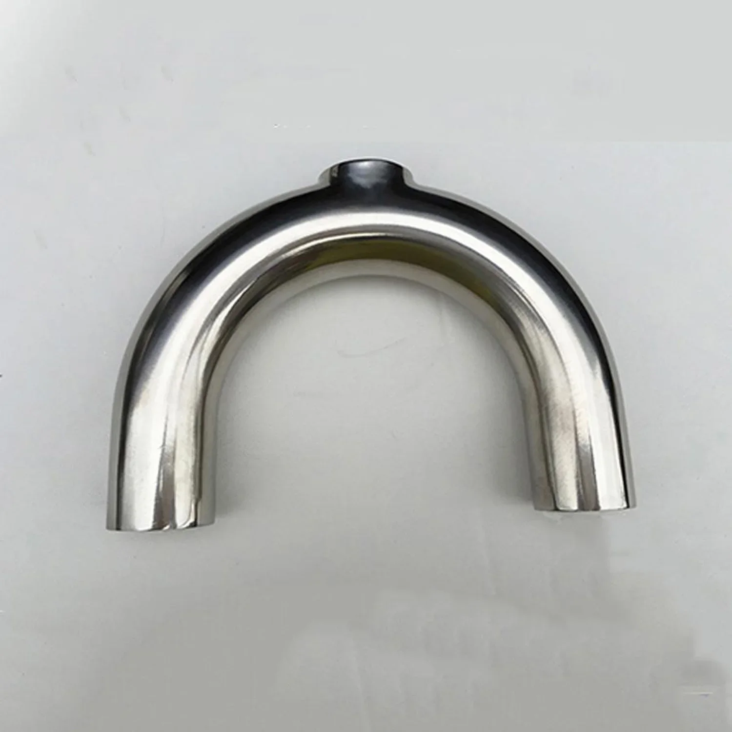 19 25 32 38 51 57 63 مللي متر الأنابيب OD بعقب لحام U على شكل عودة بيند 3 طرق SUS 304 الفولاذ الصحي المناسب الفاصل البيرة