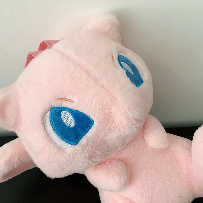 Cartoon Mew Sylveon Plüsch-Rucksack, weiche, flauschige, gefüllte Raichu-Umhängetasche für Studenten, tägliche Reiseaufbewahrung, Dekoration, Fans-Geschenke – Detail 23