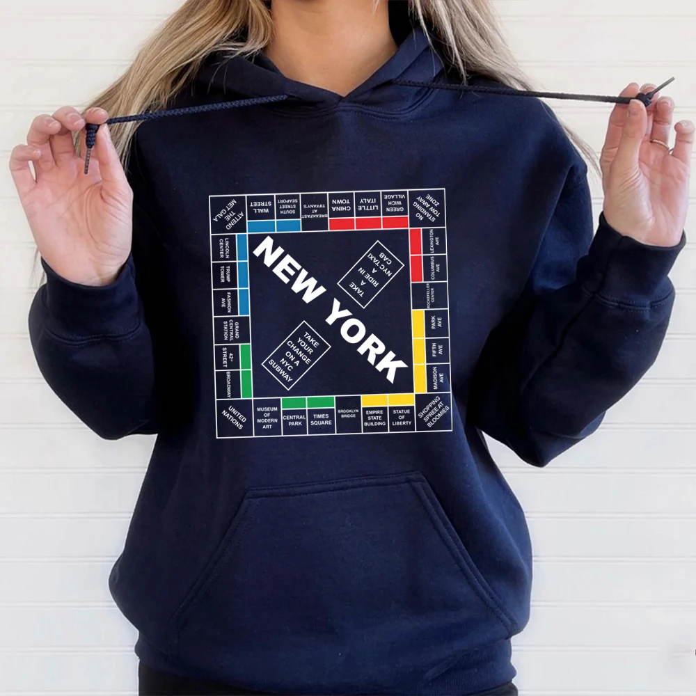 New York Monopoly Hoodie and Just Like That Sweatshirt New York Shit Carrie New York Monopoly Tee City Top Unisex Pullovers