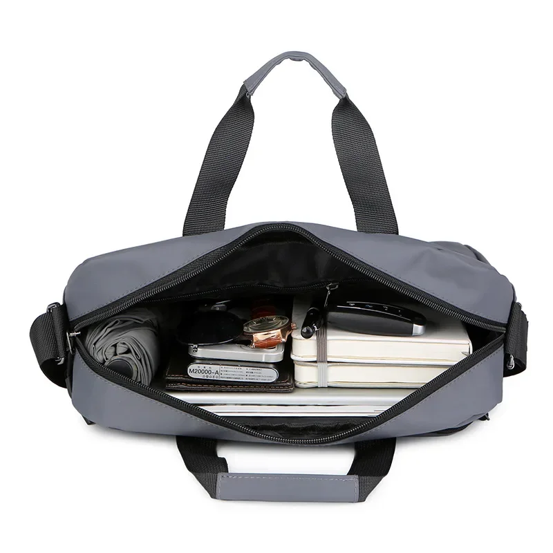 Borsa a tracolla moda uomo per il tempo libero Multi-funzione Cross Body borsa orizzontale A4 Paper Business valigetta Messenger Bag Men