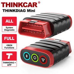 THINKCAR THINKDIAG Mini OBD2 Scanner Bluetooth, All-System Diagnosis Car Diagnostic Scan Tool Read/Clear fault code Universal