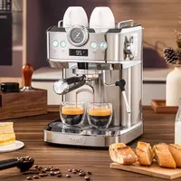 Household Espresso Machine 20Bar Coffee Maker Espresso Retro Semi-automatic Steam Milk Frother Coffee Machine