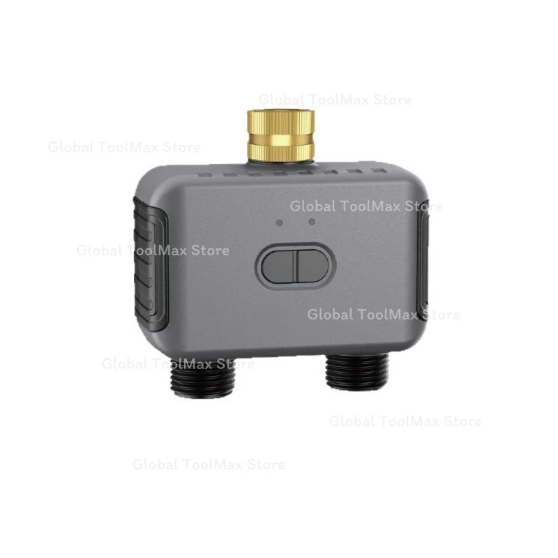 Bluetooth Smart 2-Way Irrigation Valve Timer App Remote Dual Outlet Garden Sprinkler Water Controller