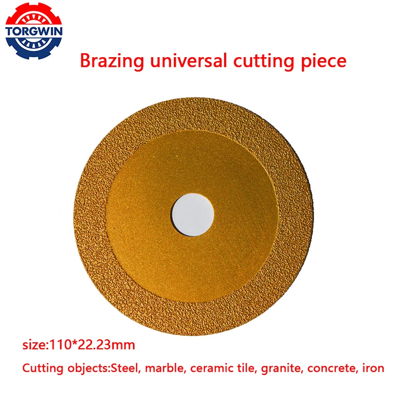 110/115*22.23MM Brazed Diamond Saw Blade For Steel Metal Stone Ceramic Tile Marble Grinding Blade Cutting Disc