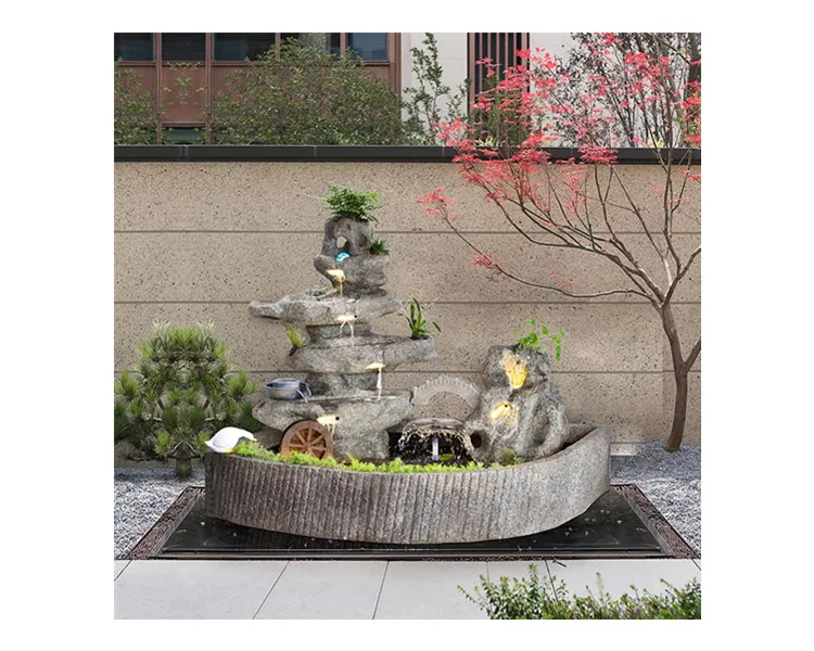 

Современный фонтан в европейском стиле, гадание, увлажнение, водный пейзаж, фонтан с струящейся водой