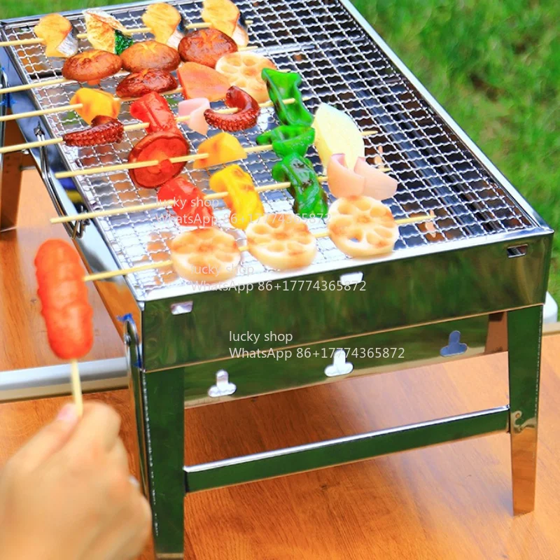 New BBQ Grill Outdoor Smokeless Folding BBQ Grill Portable Home Oven