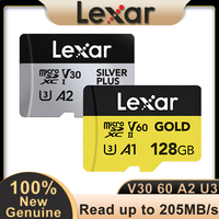 Lexar TF Card Gold microSD SILVER PLUS 64GB 128GB 256GB 512GB Micro SD Card UHS-II Full HD 4K UHD for Mavic 2 Pro DJl Phantom 4