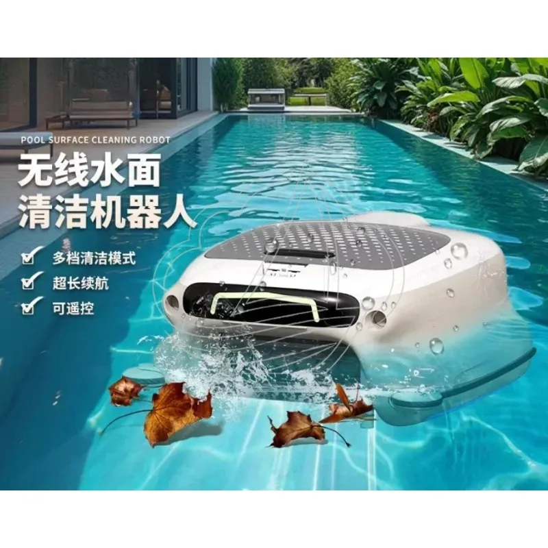 Automatic Pool Cleaning Robot, Floating Pool Surface Skimmer Vacuum Cleaner