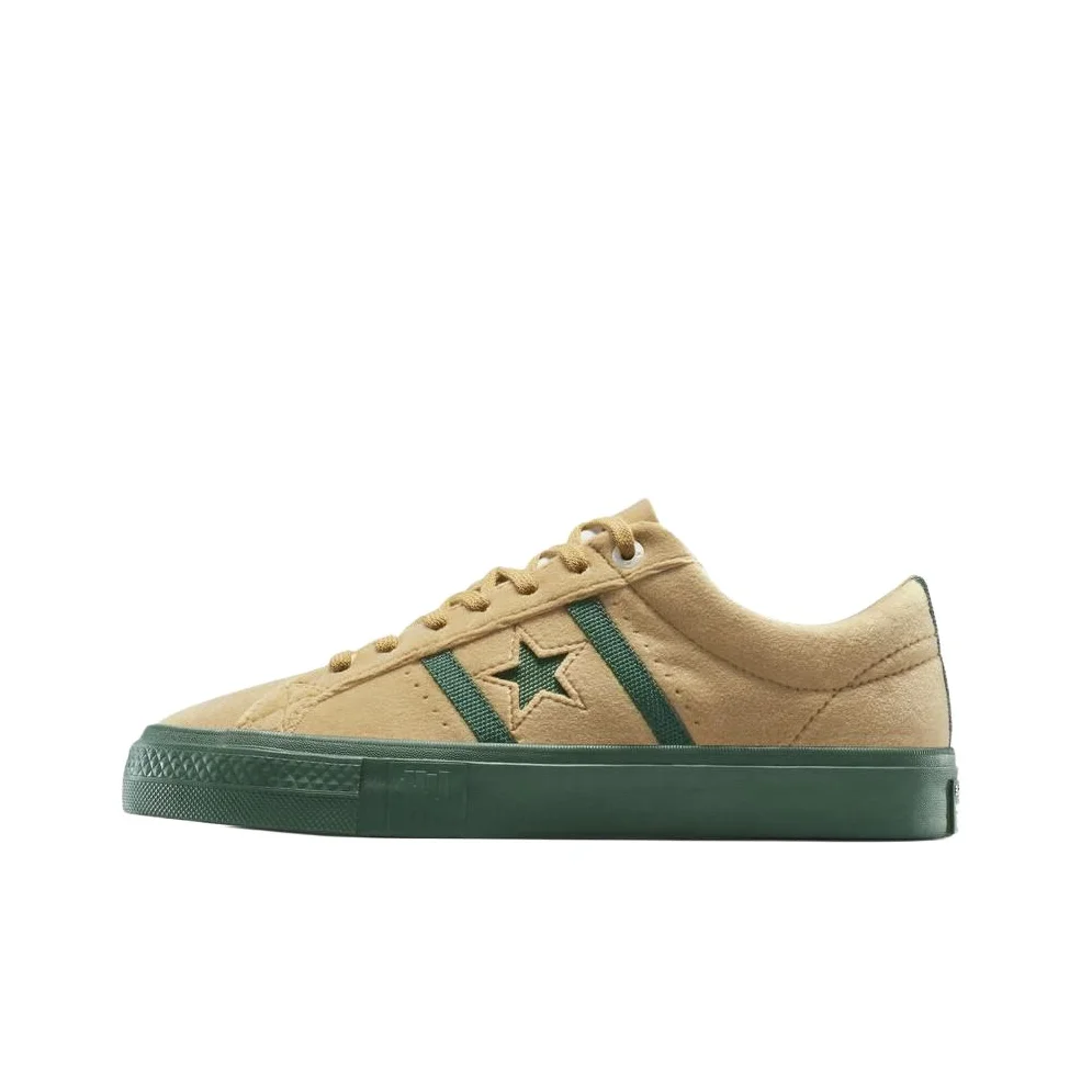 UNDEFEATED X Converse One Star Academy Pro Skateboard Shoes Unisex Low Top Brown Green A12132C