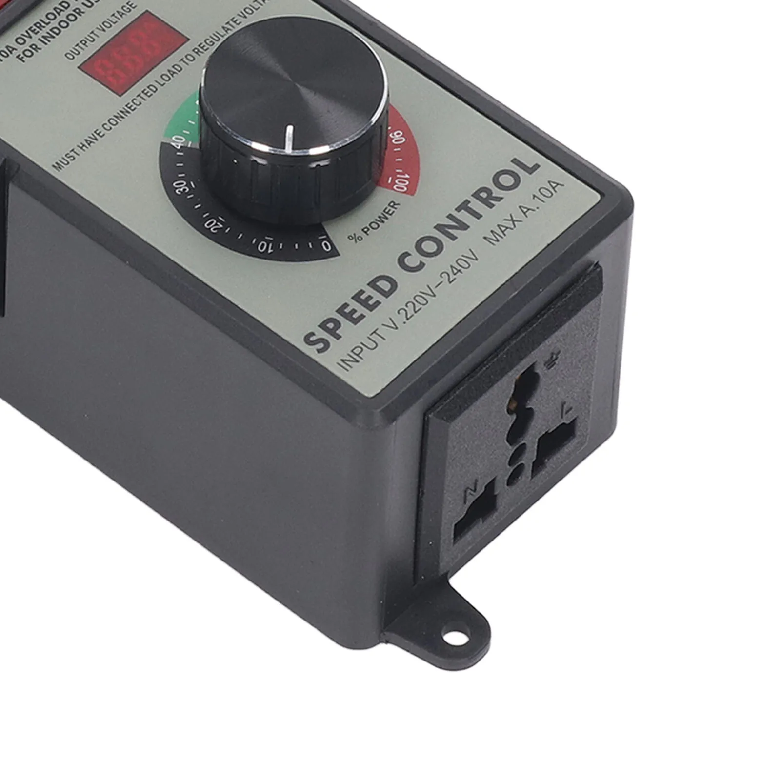 AC Motor Speed Controller Electric Fan Variable Speed Controller With 10A Universal Socket 4000W