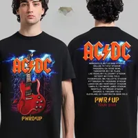 ACDC Back in Black Back in North America PWR UP Tour 2025 Two Sides Unisex T-Shirt, A Best-selling and Popular Style Ins Y2k