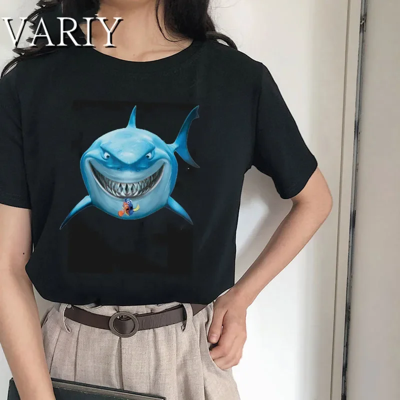 New 2024 Cartoon Finding Nemo Woman Tshirt Top Finding Nemo T Shirt Soft Girl Aesthetic Clothes Short Sleeve Summer Tops