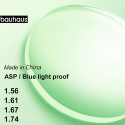 Aspheric Anti Blue Light Prescription Glasses Lenses Radiation Protection UV Protect Anti-Radiation