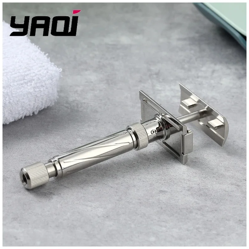 Yaqi Ultima Stainless Steel Adjustable Mens Safety Razor Beard Shaver 2026