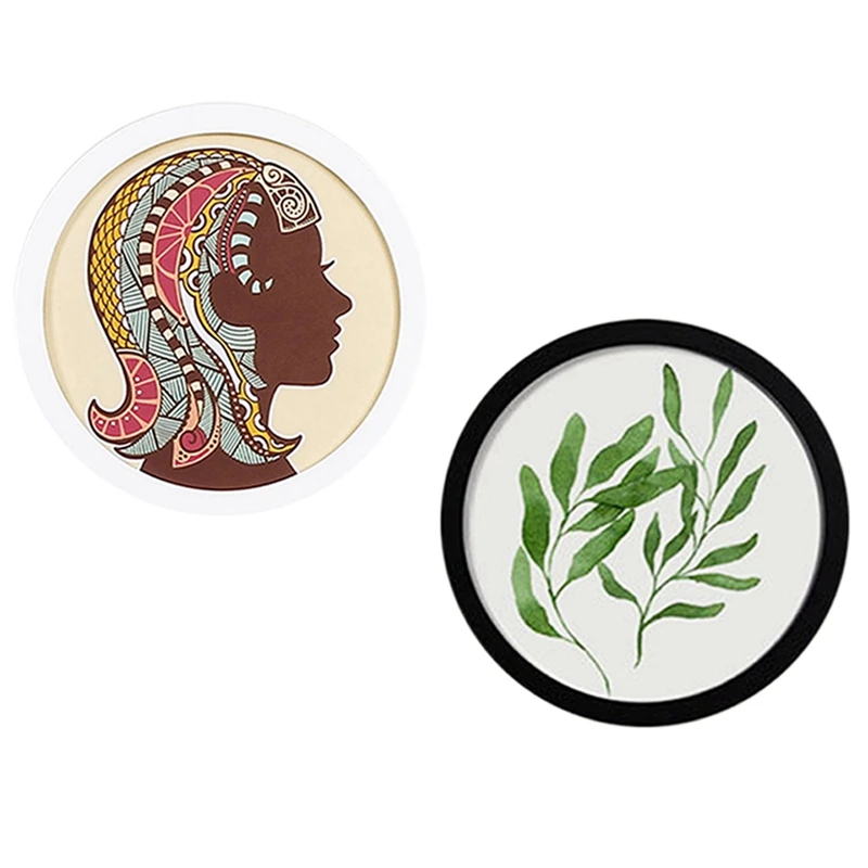 إطارات صور خشبية مستديرة ، هدية إبداعية ، خشب معلق على الحائط ، حامل صور ، ديكور منزلي ، 7 بوصات و 10 بوصات ، 2.