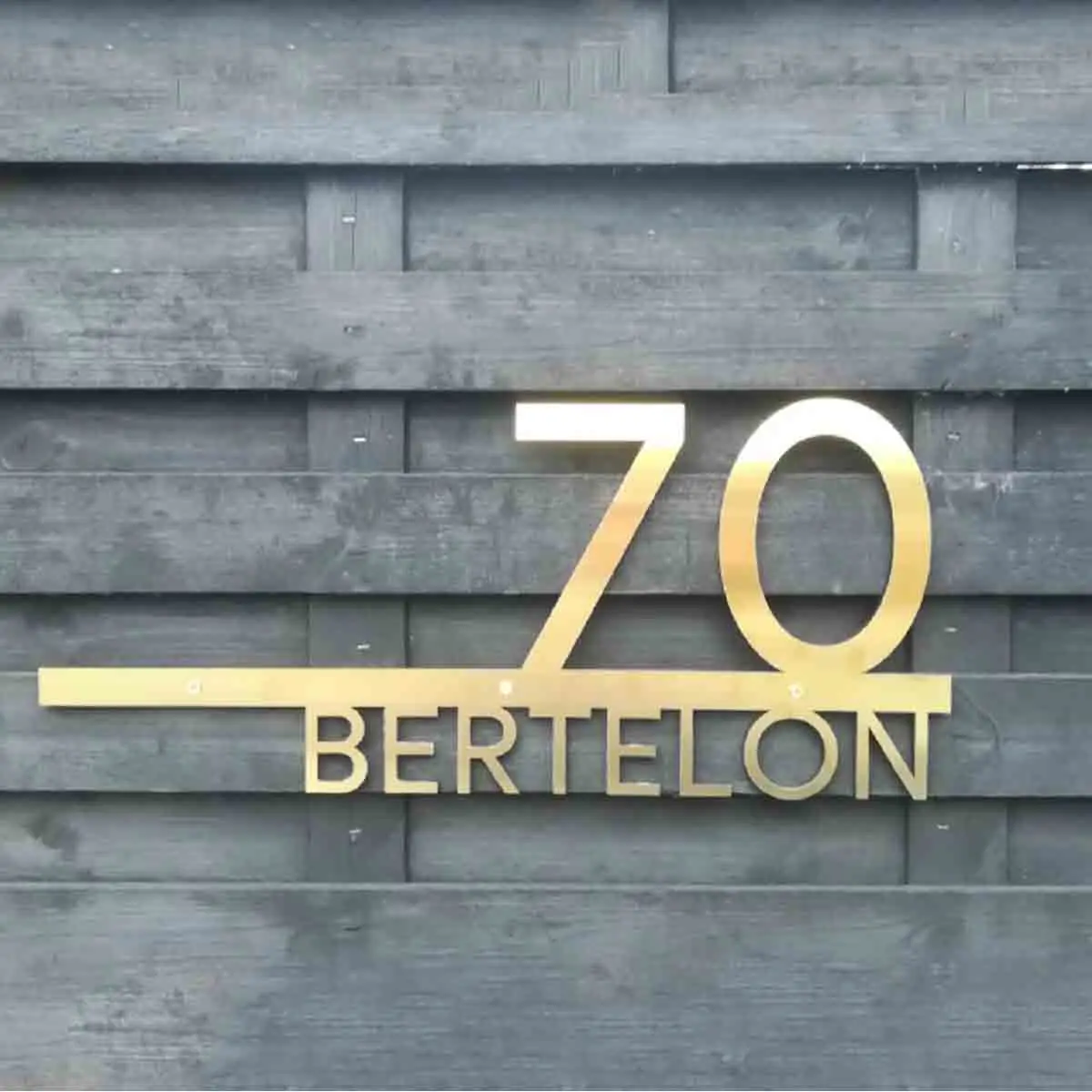 25/40cm Custom House Number Outdoor House Number Sign Personalized Family Name Door Number Signs Street Address Plaque for house