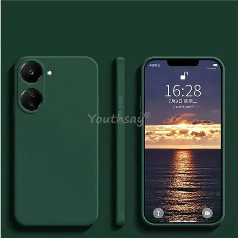Para Redmi A5 funda Xiaomi Redmi A5 Fundas Coque suave Original silicona líquida Protector de cámara funda de teléfono Redmi A5