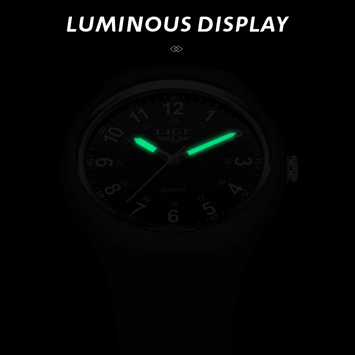 Детские часы LIGE, силиконовые светящиеся модные детские кварцевые наручные часы, часы для мальчиков, часы для девочек, повседневные спортивные часы, reloj hommes