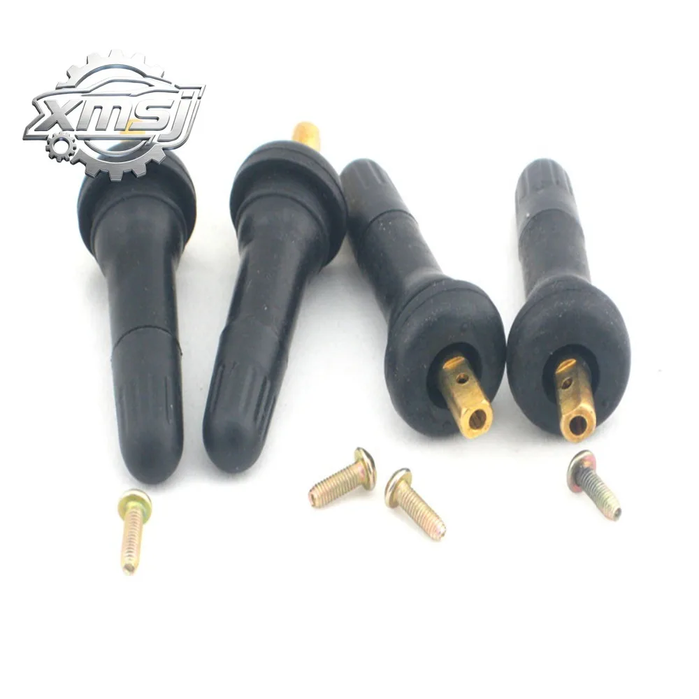 

Kit Servicio Válvulas Sensor Presión Neumáticos TPMS Goma 4 Piezas, Reemplazo para Válvulas Neumáticos 1