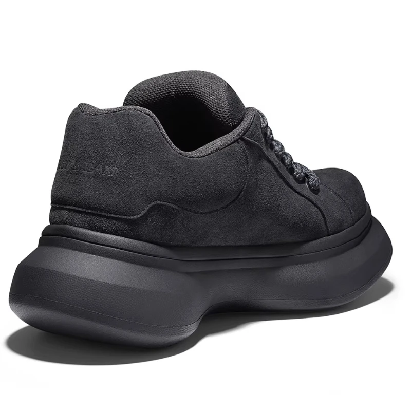 

Ретро-кроссовки унисекс из натуральной кожи на толстой подошве для повседневной носки, удобные спортивные туфли для пар