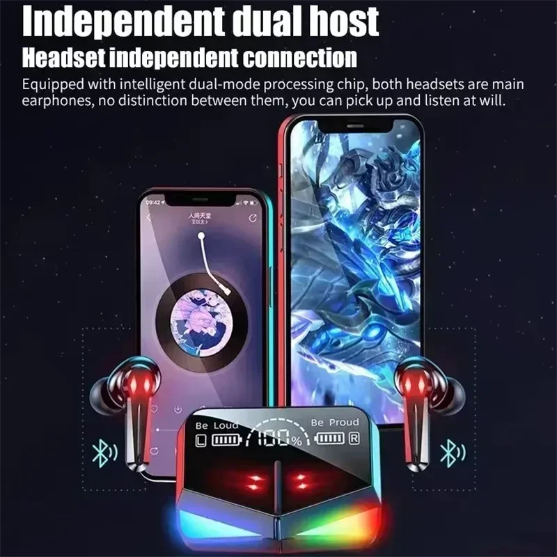 M28 TWS Headphone Bluetooth Earphone Nirkabel Headset Sentuh Cerdas Headphone Peredam Kebisingan Tahan Air untuk Semua Ponsel Pintar