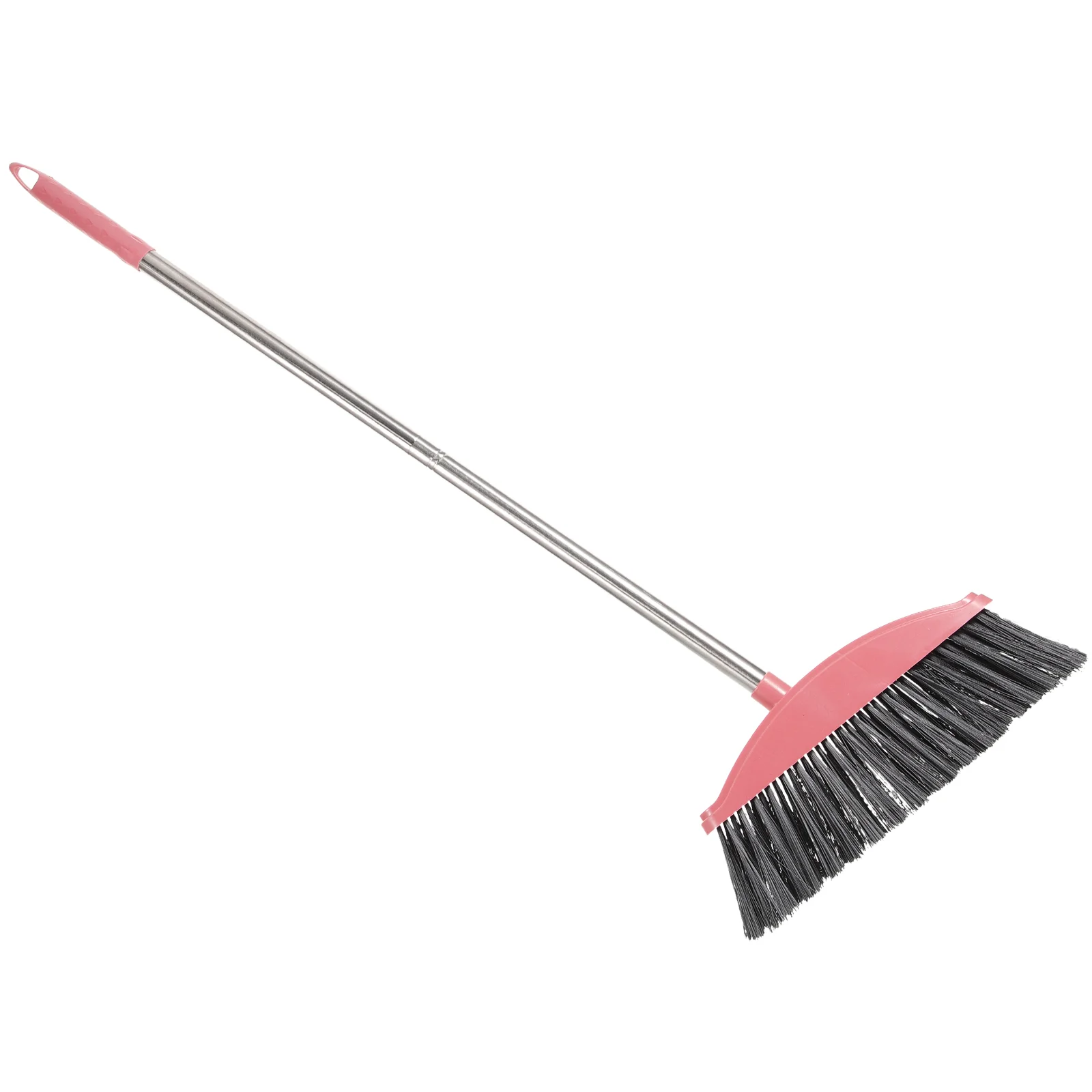 Sweeping Broom Stainless Steel Home Cleaning Thickened Hygiene (Pink Single Set) Dustpan Office Outdoor