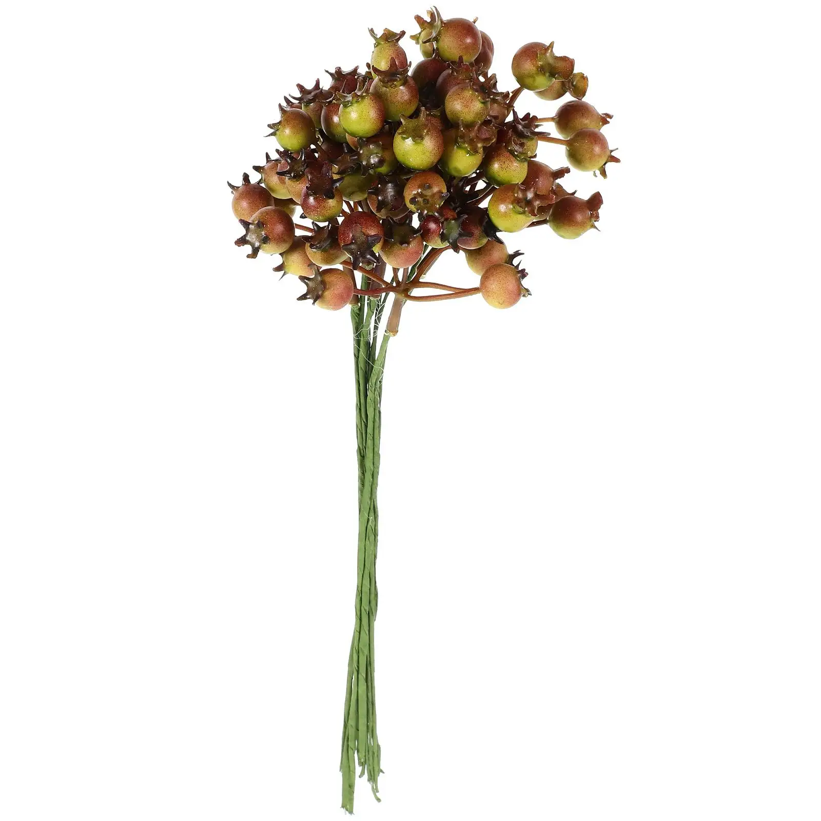 

10 Pcs Plants Artificial Decoration Fake Berry Stem Decorate Decorative Stems Branches Green Silk Flower Pick Picks