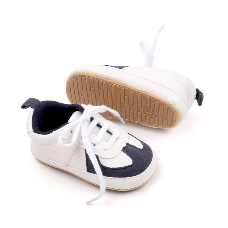 Scarpe da bambino primavera e autunno morbida suola in PU e TPR di alta qualità per 0-9-18 mesi ragazzi e ragazze Sneaker sportiva Prewalking BJZ3215