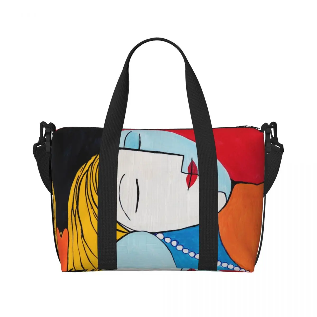 Custom Large Picasso's Inspiration Tote Bag for Women Pablo Picasso Shoulder Shopping Beach Gym Travel Bag