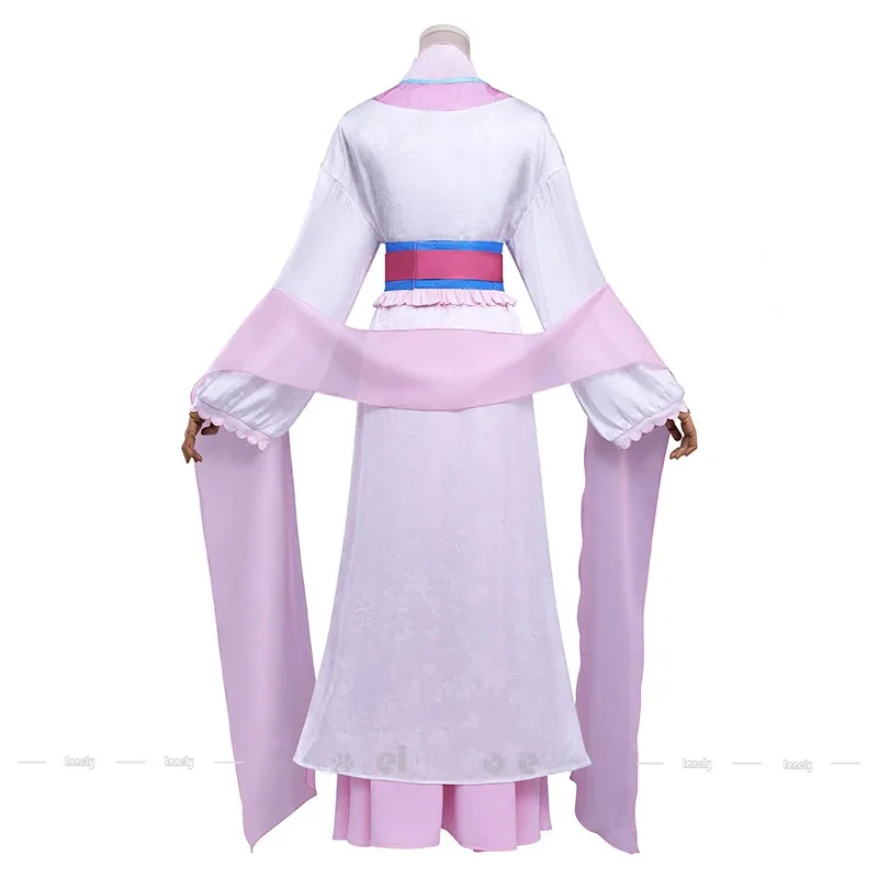 Lili 123The Apothecary Diaries Lishu Cosplay disfraz peluca Hanfu vestido abrigo sombreros pendientes para mujeres niñas Kusuriya no Hitorigo