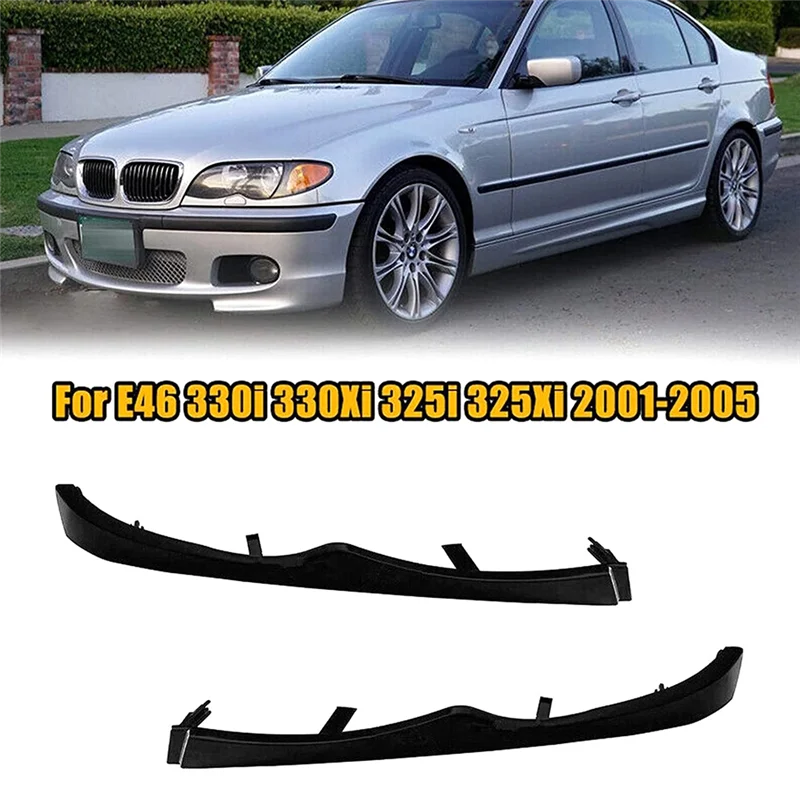 

AA-For BMW E46 330I 330Xi 325I 325Xi 2001-2005 Car Front Under Headlight Molding Cover Trim 51137043409 51137043410