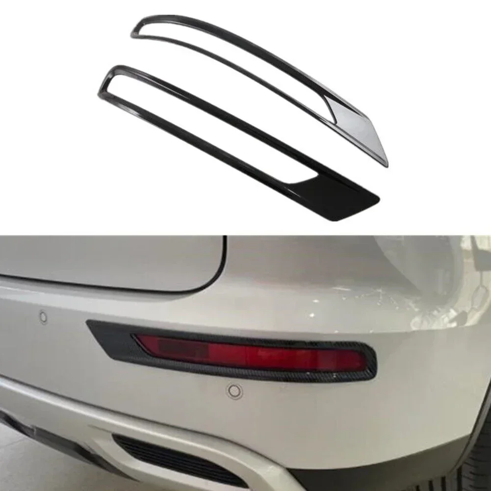 Carbon Fiber Grain Rear Fog Lamp Light Cover Trim for Outlander 2022 2023 Perfect Integration Prevents Scratches and Abrasion