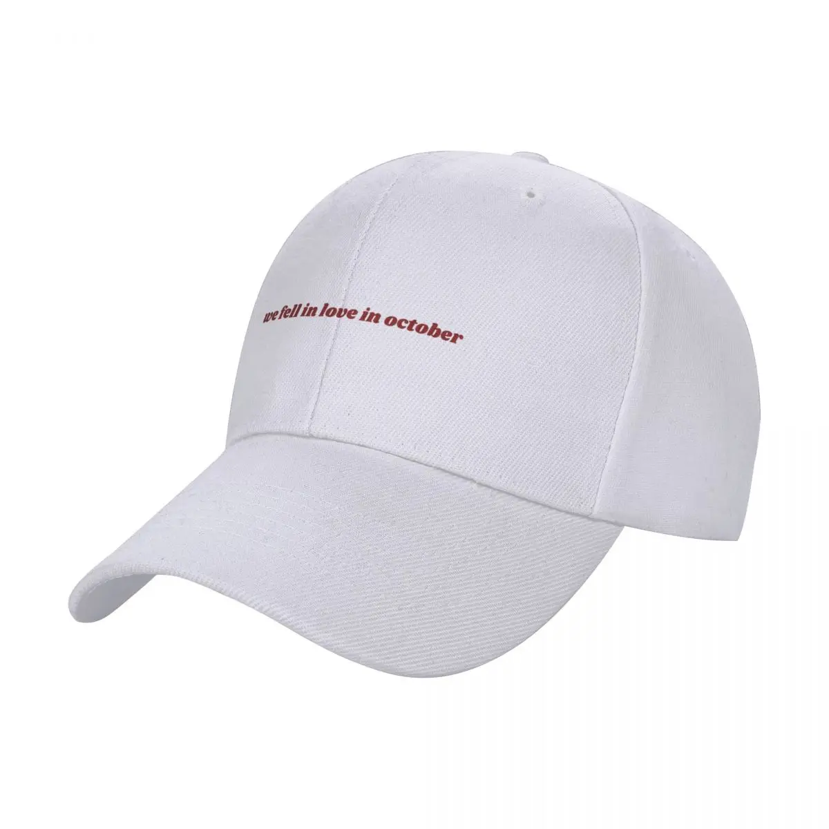 we fell in love in october Baseball Cap Fluffy Hat Hat Man For The Sun Streetwear Sunscreen Women's 2024 Men's