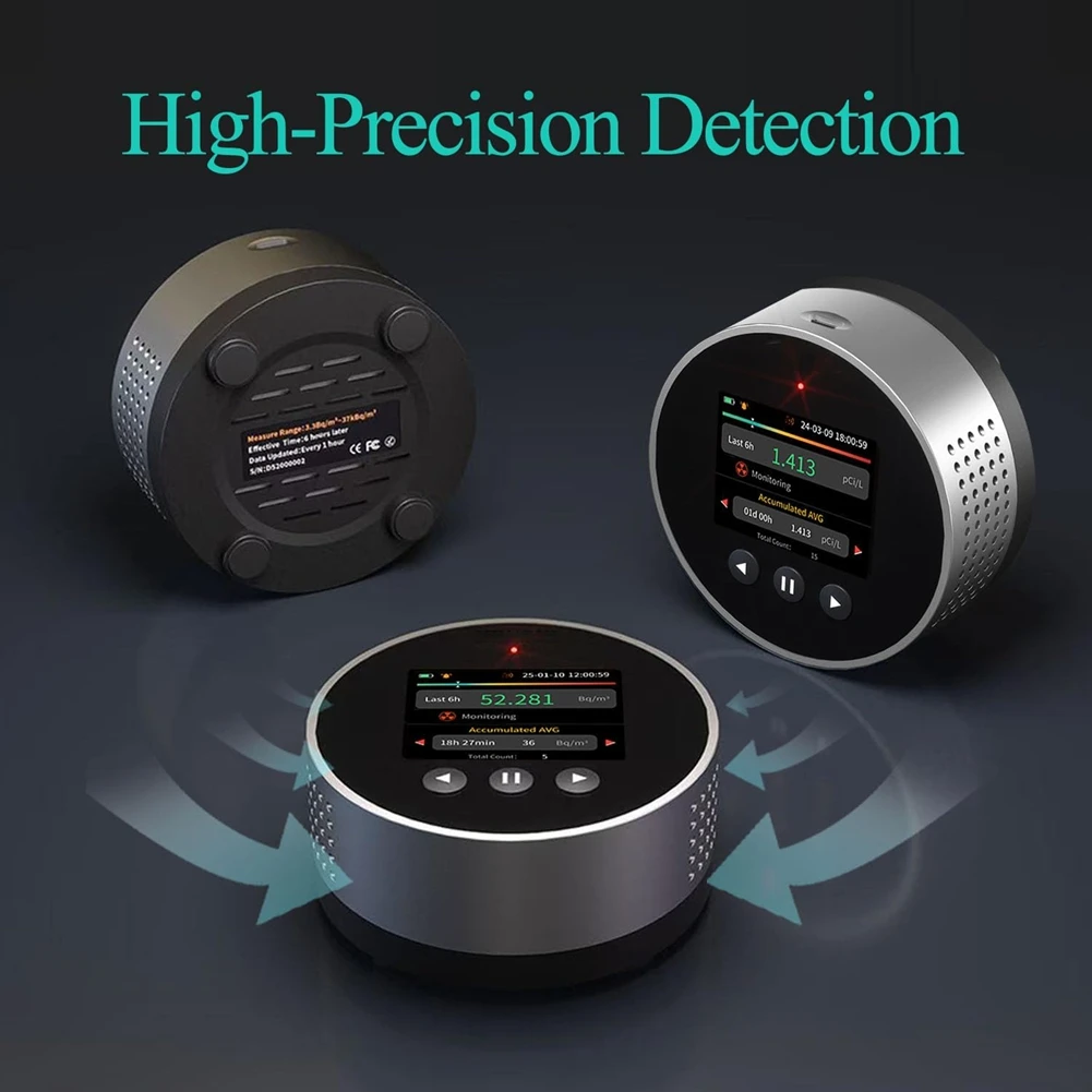 

Portable Home Radon Detector Alpha Spectrometry Detector With LCD Color Display For Home Basement, Pci/L