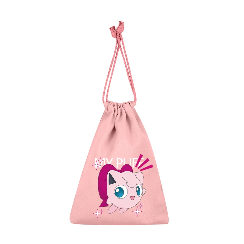 Pokemons Pikachu Storage Drawstring Bag Party Candy Package Cartoon Gengar Charizard Portable Boy Key Pouch Kids Gift Bags - view 3
