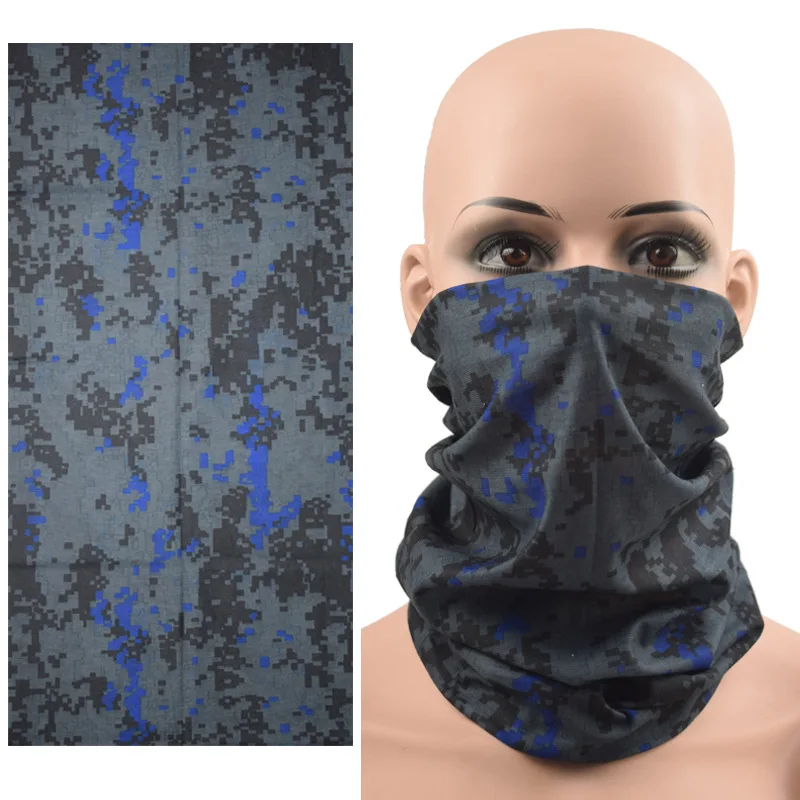 Camouflage Cycling Face Mask Tactical Scarf Neck Gaiter Men Seamless Bandana Women Headband Balaclava Tube Face Shield