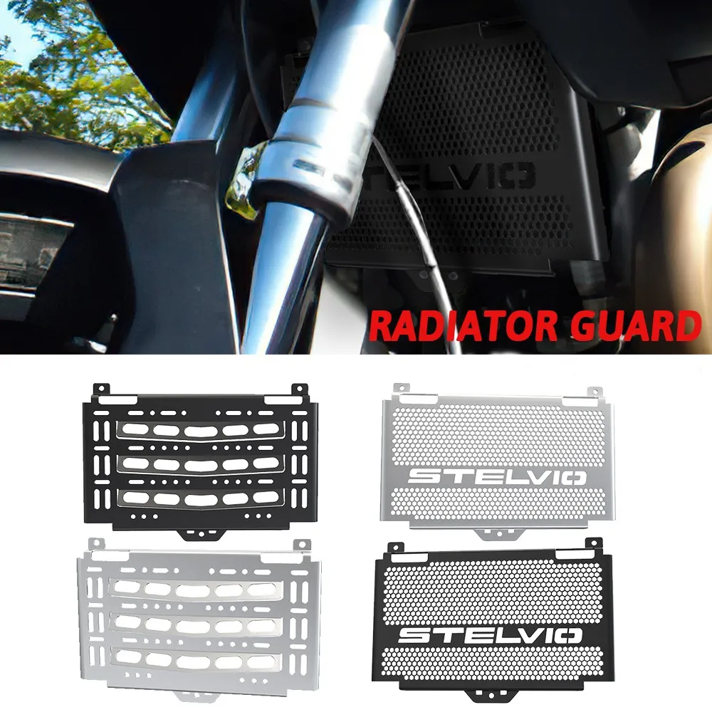For Moto Guzzi Stelvio 1200 / Stelvio 1200 8V /STELVIO 1200 NTX 2008-2017 Radiator Guards Radiator Grille Guard Cover Protection 2