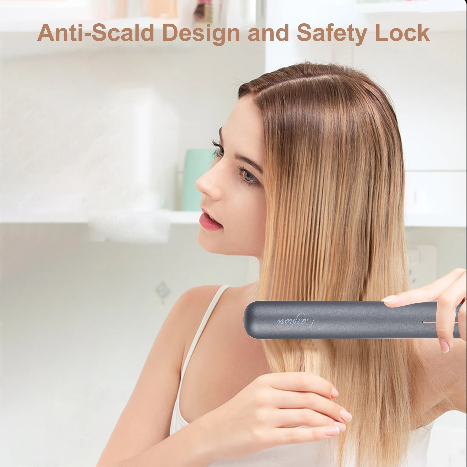 Electric Hot Comb Straight Hair Straightener Comb Straightening Brush Negative Ion Multifunctional Anti-Scalding Styling Tool