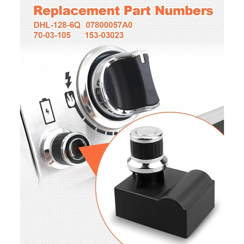 Encendedor de parrilla de DHL-128-6Q, Kit de encendido de 6 salidas, botón pulsador de repuesto, para Mark GR2210601-MM-00 del miembro