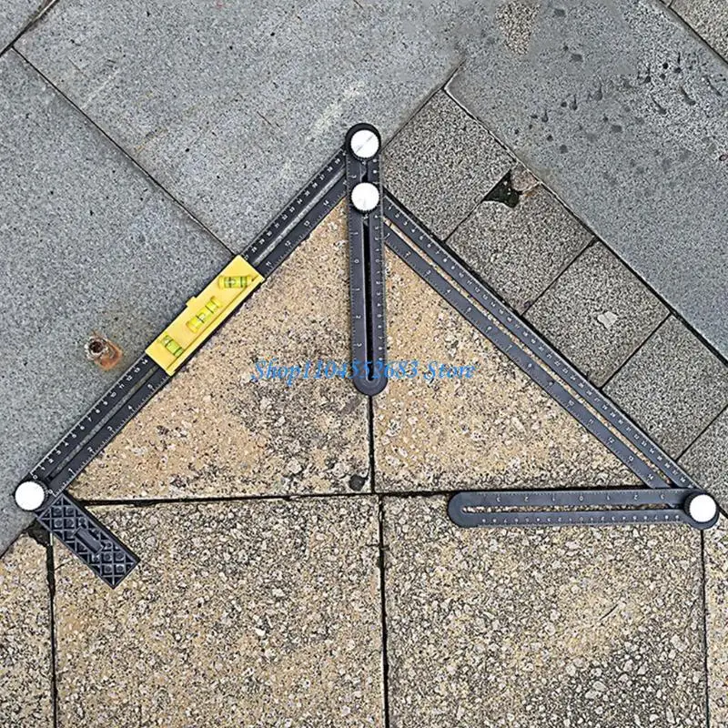 

Y6GD Multi Measuring Ruler, Universal Multi Measuring Ruler, 4 Section Ceramic Tile Opening Locator