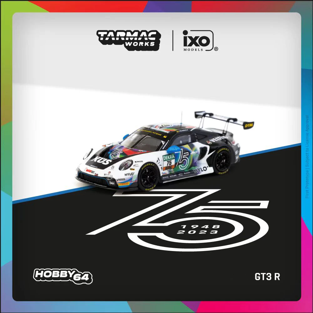 PreSale TW 1:64 992 GT3R DTM 2023  Diecast Car Model Collection Miniature Toy Tarmac Works