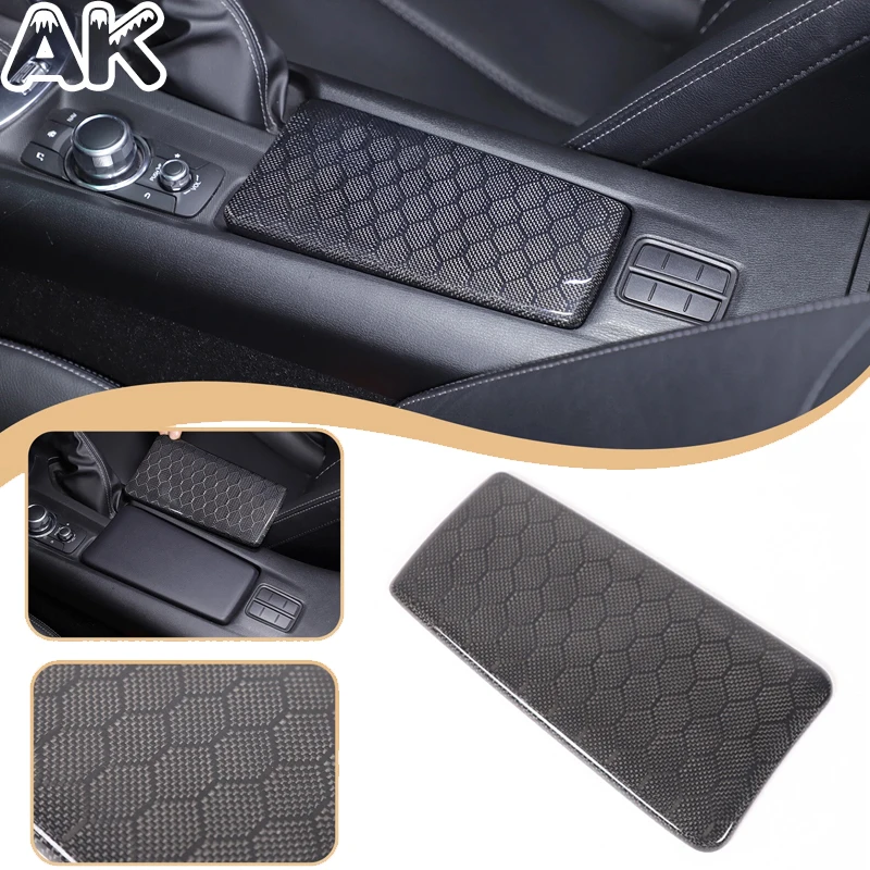 

Накладка на подлокотник из настоящего карбона для Mazda MX-5 ND, Fiat 124/Abart 124 2016-2025 – Защитный аксессуар для интерьера автомобиля