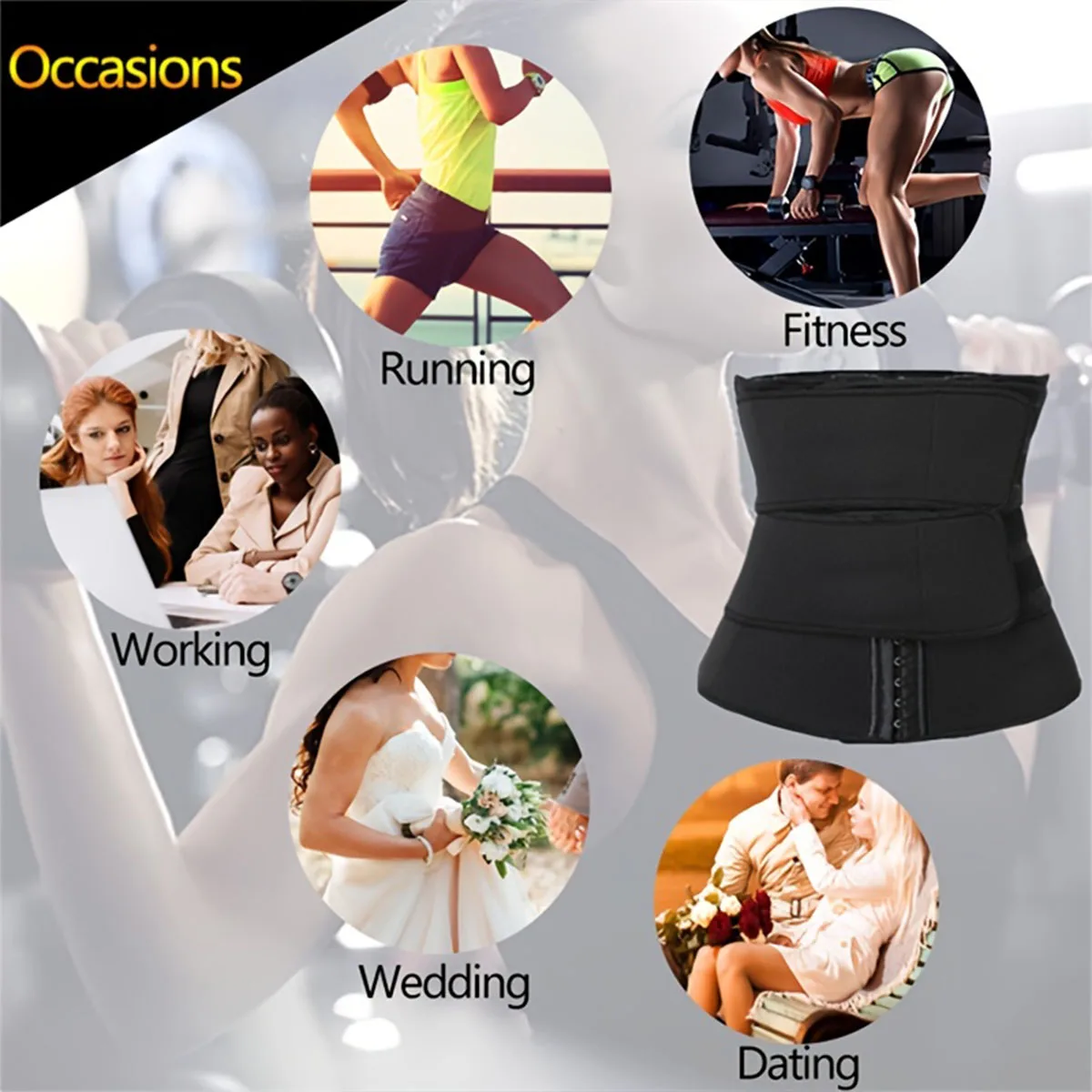 Waist Training Belt for Women-Waist Tightener-Fitness Shaping Belt-Exercise Belt