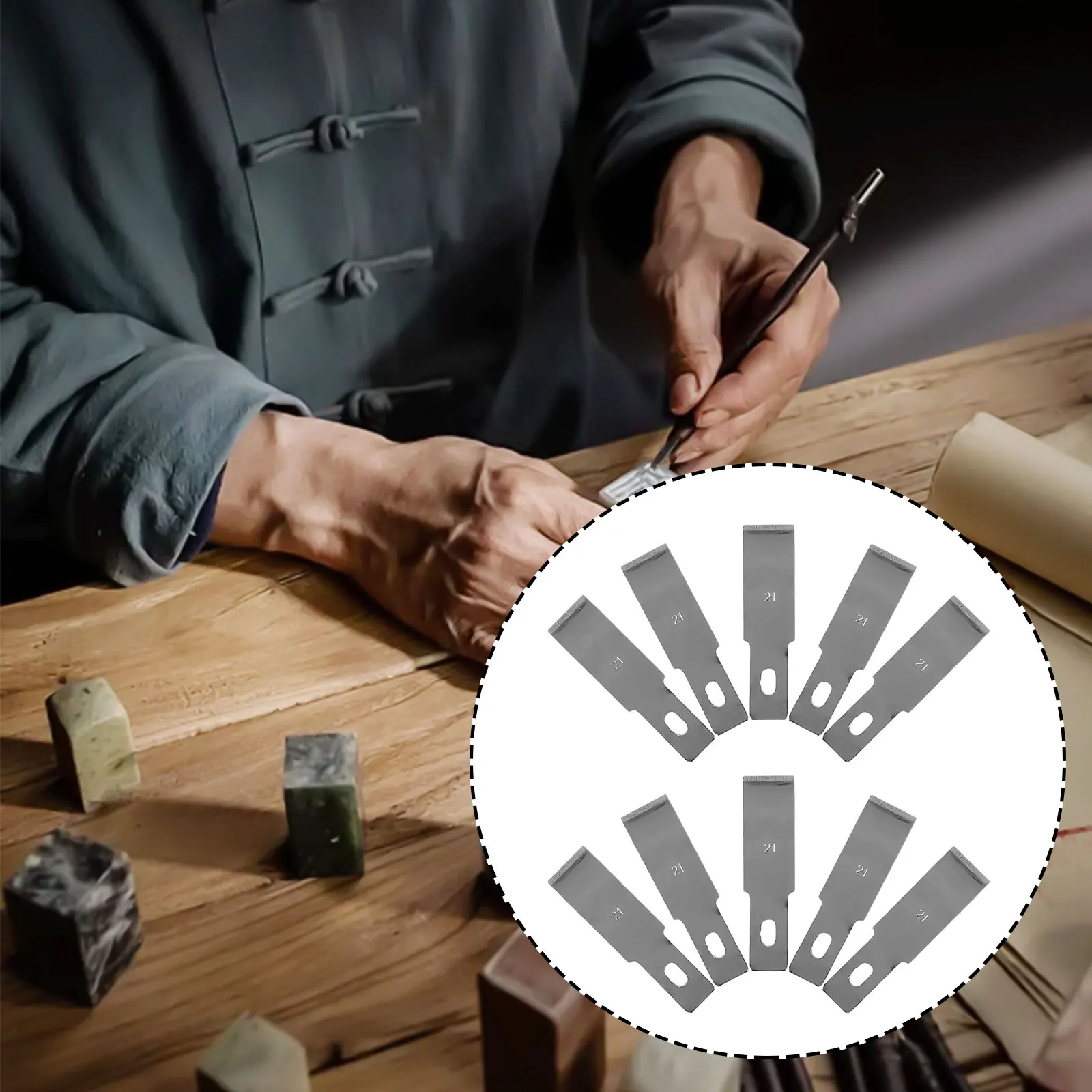 10PCS Craft  Multifunction Blade Carving Blade DIY Hand Tools Optional Hand Tools Craft Multifunction Blade