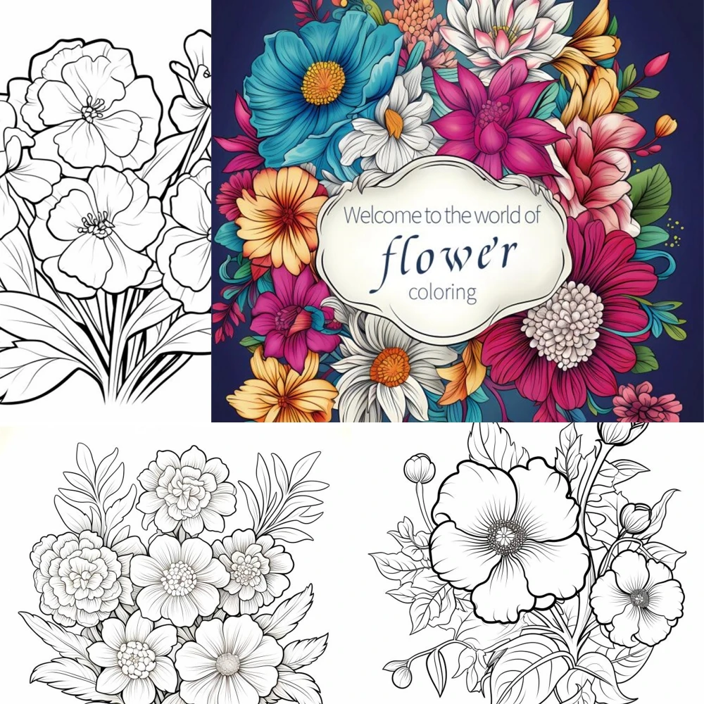 1pc Art Coloring Book 22 Page Coloring Books Gift For Birthday Party Relieve Stress Kill Time Graffiti Painting Drawing Art Book