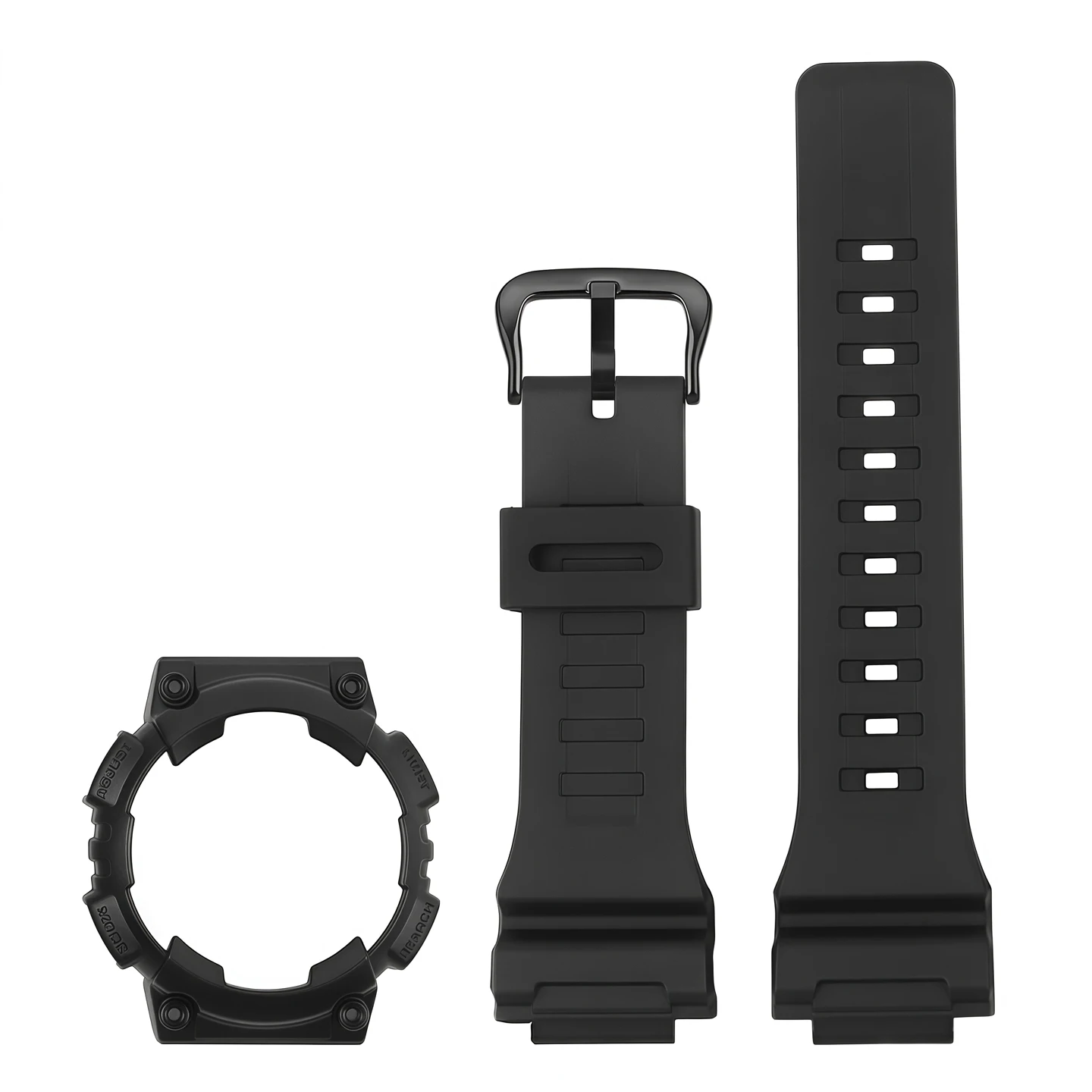 ل كاسيو AQ-S810W AQS810WC استبدال 18 مللي متر حزام الراتنج الفرقة + حافظة ساعة ، مقاوم للماء للصدمات ساعة رياضية خارجية ملحق #6