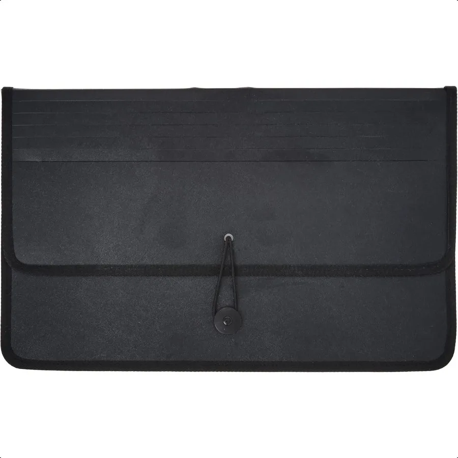 محفظة ExpandNFile Poly Expanding Legal 91 2 x 15 بوصة 21 2 بوصة مجمعة سوداء 1 محفظة (48150BK)