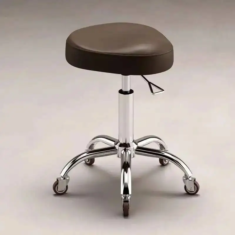 كرسي حلاقة احترافي محطات صالون جلدي لمصفف الشعر كرسي Cadeira De Barbeiro أثاث مقعد التجميل #5