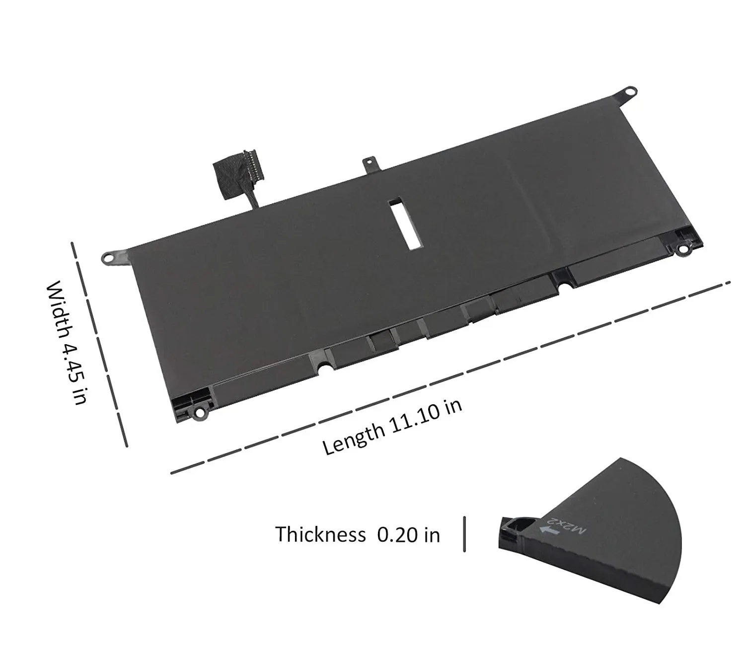แบตเตอรี่แล็ปท็อป DXGH8สำหรับ Dell XPS 13 9380 9370 7390สำหรับ Dell Inspiron 7390 2-in-1 G8VCF H754V 52WH P82G 7.6V